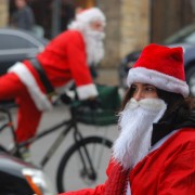 Cycling Santa's by Jim Wend