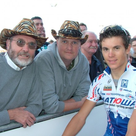 L to R: Andy's Dad, Andy Corkill & Ben Swift