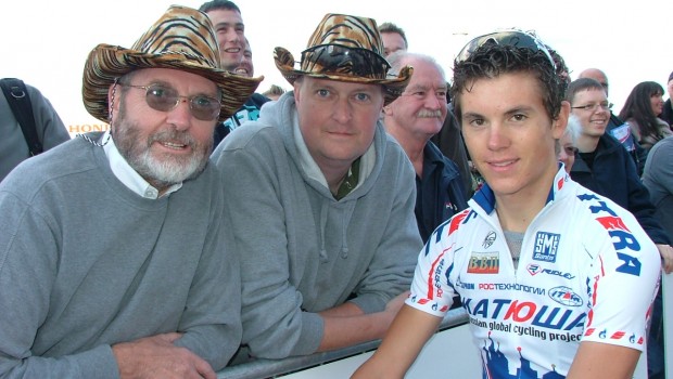 L to R: Andy's Dad, Andy Corkill & Ben Swift