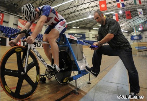 Jamie Staff with USA cyclist Dean Tracy - Image ©Copyright VeloImages