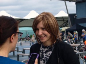 Heather chats to Jo Rowsell MBE - Image ©Fred Bamforth