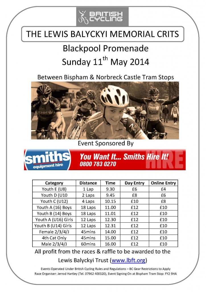 Blackpool Crits Flyer 2014