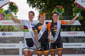 RideLondonWomensPodium2014