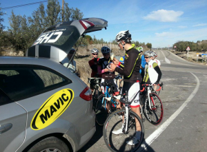 Team CHS support car.
