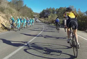 Team Astana on winter training block.