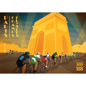 Signed Art Print - 2013 Tour de France Stage 21 - Champs-Élysées
